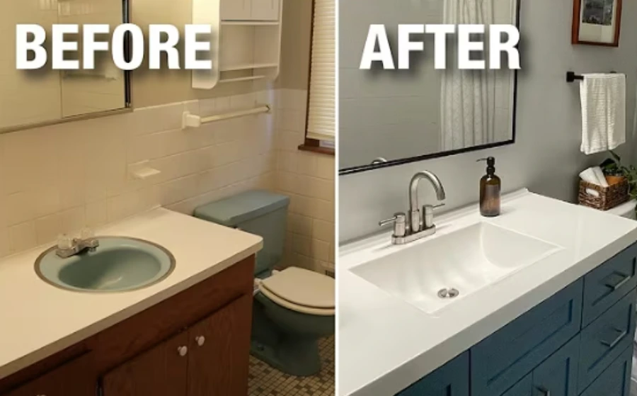 Bathroom Remodel Plumbing before and after in Cordelia, Fairfield CA